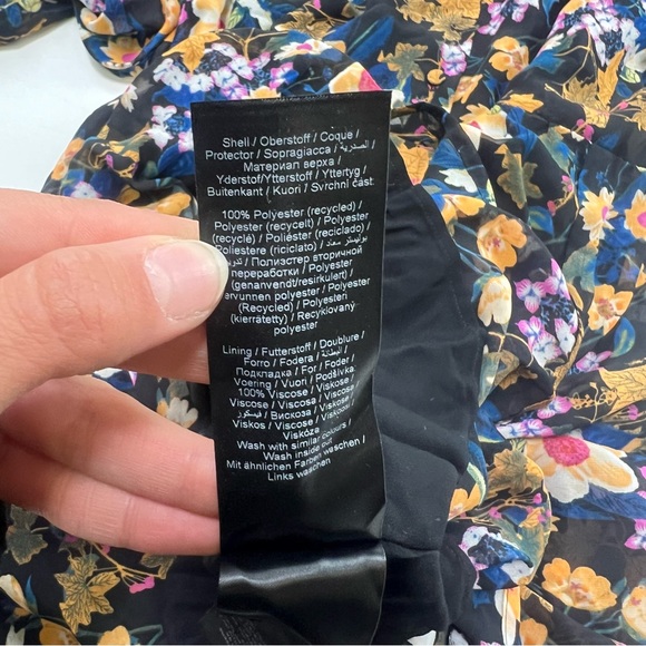 Gestuz women’s  black blue orange maxi dress M L122-22 - Picture 6 of 8